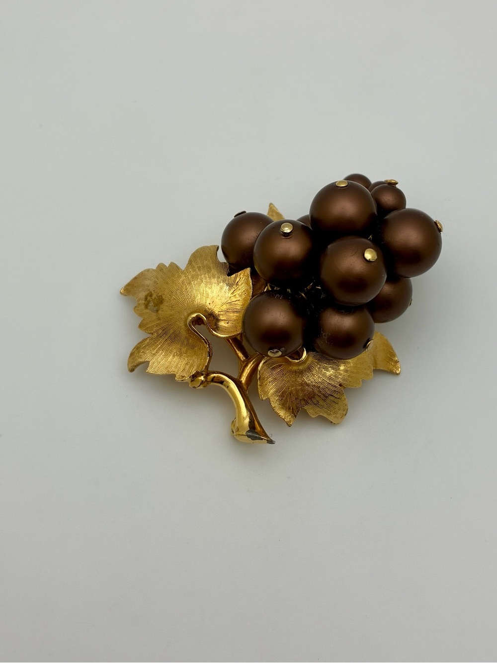 Marcel Boucher Tiger's eye Grape Cluster Brooch